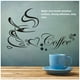 thumbnail image 4 of Cateissary Pegatinas de pared Taza de café de PVC Hogar Cocina Comedor Decoraciones Murales Papel tapiz impermeable Calcomanías de arte 58x30cm Decoración del hogar Cateissary HA075168-01, 4 of 6