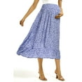 thumbnail image 5 of Yesfashion Wholesale Maternity Dress Women's High Waist Floral Print Pleated Maxi Skirt Casual Flowy Swing A Line Long Skirts, 5 of 6