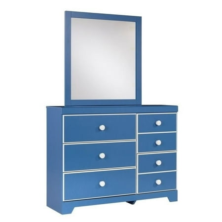 Ashley Bronilly 2 Piece Wood Dresser Set In Blue Walmart Com