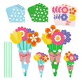 thumbnail image 1 of Diconna Flower Bouquet DIY Craft 24Pcs Kit Colorful Mother's Day Greeting Card Present for Moms, 1 of 7