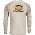 thumbnail image 3 of Flying Fisherman Redfish Skin Performance Long Sleeve T-Shirt - Medium - Sand, 3 of 4