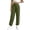 Army Green, variant on Jogger Sweatpants for Women Cross Wrap Elastic Drawstring Waist Cuffed Ankle Trousers with Pockets Soft Relaxed Loungewear