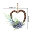 thumbnail image 6 of Yuedong Floral Hanging Garland Wreath Lifelike Party Home Rattan Front Door Wedding Supplies Wall Decor Artificial Flower, 6 of 12