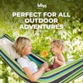 thumbnail image 2 of Bliss Hammocks 40"W Single Hammock with Rope Loops & Tree Straps, 220 lb, Country Club, 2 of 13