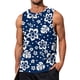 thumbnail image 1 of Summer Men's Solid Color Printed Sweat-absorbing Breathable Shoulder Expanding Sleeveless VestXL, 1 of 5