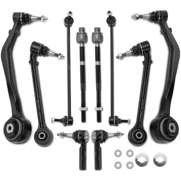 A-Premium 10Pcs Front Suspension Kit Lower Control Arm with Ball Joint, Sway Bar Link, Tie Rod End, Compatible with Chevrolet Camaro 2010-2015 3.6L 6.2L