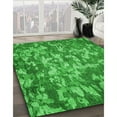 thumbnail image 3 of Ahgly Company Machine Washable Indoor Square Transitional Green Area Rugs, 6' Square, 3 of 7