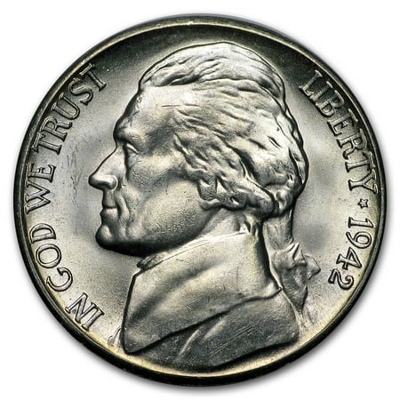 - 1942-S Silver Wartime Jefferson Nickel BU