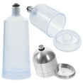 thumbnail image 3 of PAMINGONO 3Pcs Airbrush Storage Bottles Plastic and Metal for Cake Decoration and Tattoo Nail Art, 3 of 8