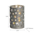 thumbnail image 2 of Led Cylinder Glass Stand 3.94" Star Small, 2 of 3