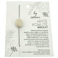 thumbnail image 3 of White Howlite Genuine Stone Calming Bracelet for Stress Relief, 3 of 4