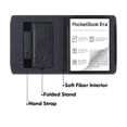thumbnail image 2 of E-Book Sleeve 7-inch Leather Case for PocketBook 700 Era and PocketBook 700 Era Color E-Reader - Polyurethane Leather Sleeve with Autosleep/Wakeup PocketBook PB700 Hand Rest Stand, 2 of 10