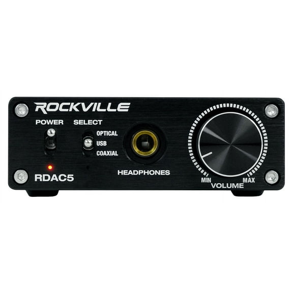 Rockville RDAC5B DAC Digital To Analog Converter USB/Optical/RCA/Headphone Amp