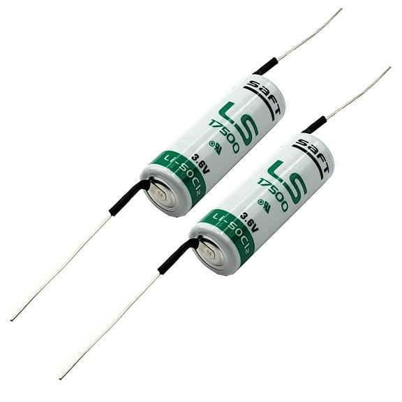 2x SAFT LS17500_AX Size A 3.6V 3600mAh Primary Lithium Cell for Sensors, RFID
