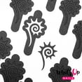 thumbnail image 2 of Whats Up Nails - Tribal Sun Vinyl Stencils Nail Art Design, 2 of 15