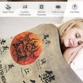 thumbnail image 6 of Samurai Warrior Blanket Japanese Samurai Throw Blanket Samurai Gifts for Boys Men Warrior Blanket for Kids Adults Soft Warm Cozy Fleece Blanket for Couch Sofa ​Bed 50"x60", 6 of 7