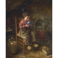 thumbnail image 2 of Robert Gemmell Hutchison 20x24 Black Ornate Framed Double Matted Museum Art Print Titled: The Balloon, 2 of 5