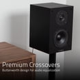 thumbnail image 5 of Fluance Elite High Definition 2-Way Bookshelf Surround Sound Speakers for 2-Channel Stereo Listening or Home Theater System - Black Ash/Pair (SX6-BK), 5 of 8