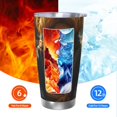 thumbnail image 5 of Fotbe Forest Creek Cute Dog Pattern 20 oz Tumbler Stainless Steel Vacuum Insulated Coffee Ice Cup Double Wall Travel Flask Leak-proof Coffee Cup-Without Straw, 5 of 8