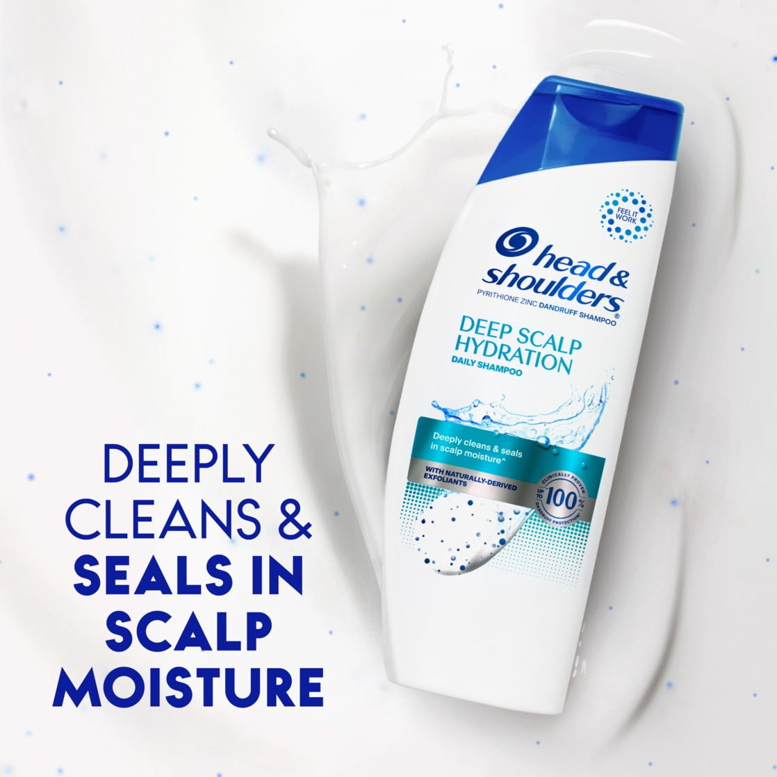 (3 pack) Head and Shoulders Dandruff Shampoo, Deep Scalp Cleanse, 12.5 oz