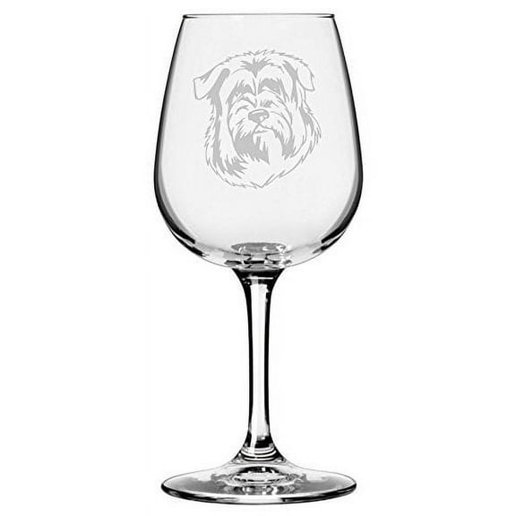 Glen of Imaal Terrier (Wicklow) Dog Themed Etched 12.75oz Libbey Wine Glass