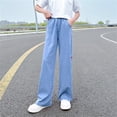 thumbnail image 4 of RUTAYY Toddler Girls Stretch Comfortable Denim Pants For Casual And Active Wear With Soft Fabric And Durable Design For School And Outdoor Adventures Trouser Cute Pants, 4 of 9