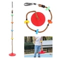 thumbnail image 1 of Greeniant Asientos de columpio para niños Cuerda de escalada al aire libre Cuerda de columpio de carga pesada con disco carpas, 1 of 4