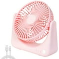 thumbnail image 1 of Ventilateur de Table Sans Fil avec un Fort Ventilateur de Bureau Rechargeable de 2000mAh Ventilateur de Refroidissement Portable avec 3 Vitesses pour une Utilisation Extérieure Intérieure à la Maison, 1 of 8