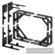 thumbnail image 1 of Kit de puerta antihundimiento y pestillo de puerta – Soporte de esquina de puerta con bisagras de puerta resistente para vallas de madera, soporte de esquina de puerta sin caída para puertas, entradas, 1 of 7