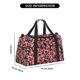 thumbnail image 3 of Disketp Trendy Floral Bolsa de Viaje Tipo Duffle, Bolso de Mano para Fin de Semana para Mujer, Bolsa de Gimnasio Ligera para Hombre, Esencial para Viajes, 3 of 7