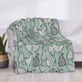 thumbnail image 3 of Yiaed Hand Drawn Chickens Print Blanket Throw Blanket Soft Cozy Flannel Blanket for Home Bed Sofa Couch Chair-50"x40", 3 of 6