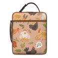 thumbnail image 5 of Rooster Insulated Lunch Box Student Reusable Lunch Bag with Water Bottle Holder Cooler Tote Bag School Beach, 5 of 6