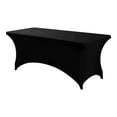 thumbnail image 1 of Binwennn "Stretchable Polyester Table Cover For Rectangle Tables – Elastic Fitted Design For Outdoor Parties Weddings Banquets And Gatherings – Durable & " Paper Tablecloth round Stain Proof, 1 of 8