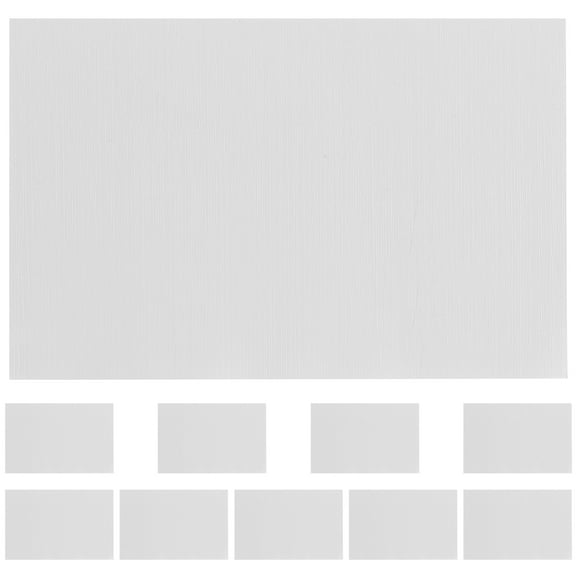 LULULION 10Pcs Sublimation Aluminum Metal Blanks Silver Plates for Durable Heat Transfer Use