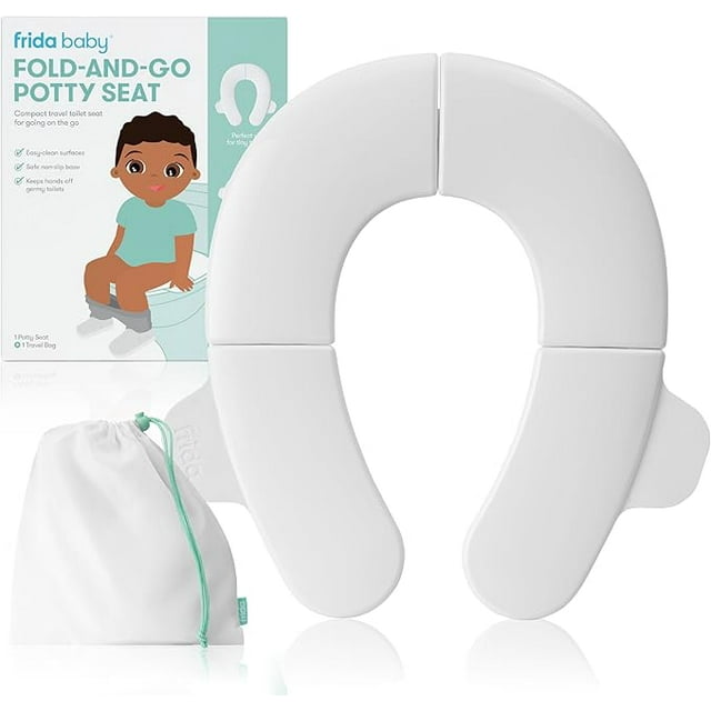Asiento plegable para inodoro Frida Baby para niños pequeños ovalado Blanco