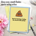 thumbnail image 5 of NobleWorks Jumbo Funny Baby Greeting Card (Parents) 8.5 x 11 Inch with Envelope (1 Pack) Big, Jumbo Shower, Announcement The Poop J9284BBG, 5 of 6
