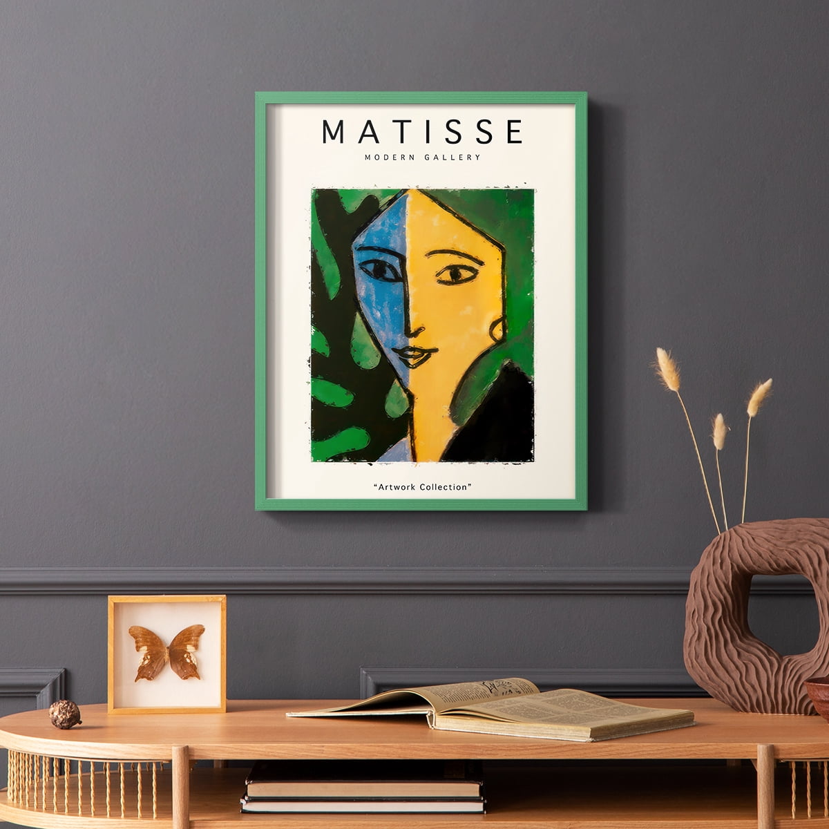 Matisse CLXXV Framed Print in Green Solid Wood 11 x 14 Framed Print