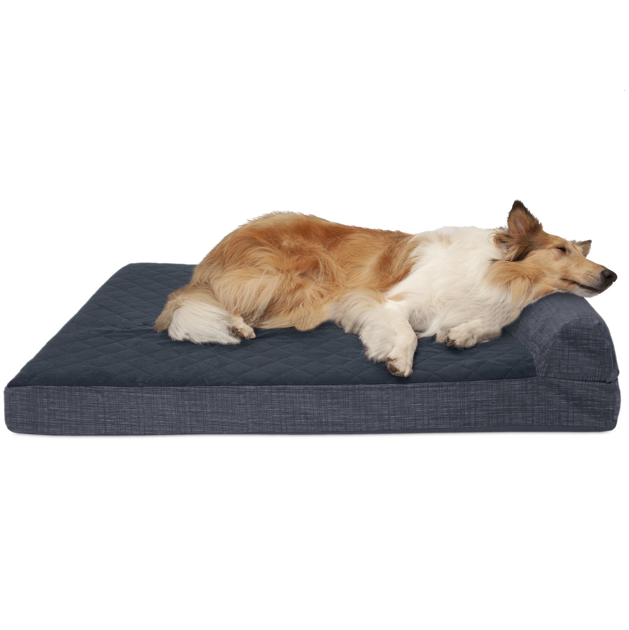 FurHaven Pet Dog Bed Cooling Gel Memory Foam Orthopedic Quilted