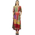 thumbnail image 2 of Phagun Printed A-Line Cotton Designer Kurti Long Dress Flared Tunic Kurta, 2 of 2
