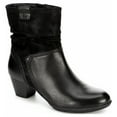 thumbnail image 2 of Medicus Womens Jil Heeled Zip Up Slouch Ankle Boot Shoes, Black, US 6.5, 2 of 5