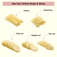 thumbnail image 6 of ONCE FOR ALL Potato Slicer for French Fries & Potato Chips, Vegetable Cutter with Food Pusher, Adjustable 0.1–8mm Thickness, Slice, Julienne, Shred & Dice, 6 of 10