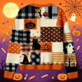 thumbnail image 4 of EliteGoogv Women's Halloween Graphic Cardigan Button Down Long Sleeve Knit Sweater Loose Fit Casual Fall Winter Outwear,XXL, 4 of 5