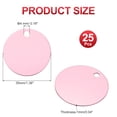 thumbnail image 2 of Uxcell Metal Round Stamping Blanks Tags for Engraving and Crafting Projects Pink 1.4", 2 of 7