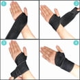 thumbnail image 5 of 2 pcs Wrist Support Brace, Adjustable Wrist Brace Strap for Fitness, Weightlifting, Tendonitis, Carpal Tunnel Arthritis, Joint Pain Relief, Wrist Tendonitis (Black), 5 of 7