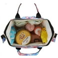 thumbnail image 6 of Mummy Bag Fashion Patterned Backpack Lightweight Large Capacity Backpack Maternity Baby Changing Bags Baby Stroller Backpack Diaper Changing Backpack, 6 of 9
