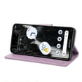 thumbnail image 6 of Decase for Google Pixel 7A Wallet Case, Shockproof Magnetic Women Flip Folio Cover with Butterfly Emboss Floral PU Leather Stand Credit Card Holders Slots Protective Phone Case,Lightpurple, 6 of 7
