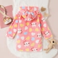 thumbnail image 4 of REDARER Kids Cartoon Hooded Bathrobe, Flannel Toddler Robe Pajamas for Boys and Girls, Cozy Thick Sleepwear for All Seasons,Size:2-3 Years, 4 of 9
