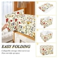 thumbnail image 2 of Yayeee Collapsible Cube Storage Bin with Lid Fabric Closet Decorative Basket with Handles, Beige Floral, 2 of 7