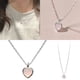 thumbnail image 2 of Collar Luz Diseño Sentido Verano Dulce Rosa Caramelo Corazón Colgante Ojo de Gato Clavícula Cadena Roca, 2 of 8