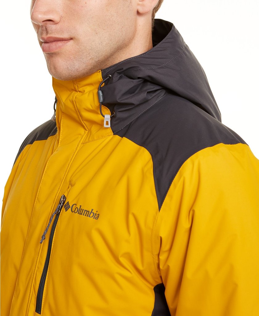 Columbia Men's Tipton Peak Insulated Jacket, Yellow/Black Medium - NEW - image 3 of 4